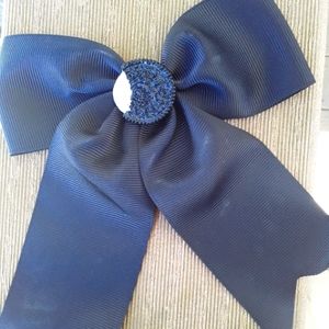 Oreo ribbon hair bow